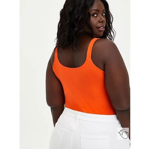 Torrid wide strap foxy tank orange size 4 - Picture 5 of 8